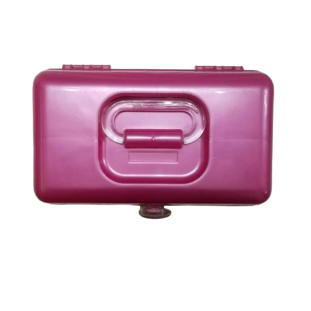 VINTAGE 90s Fuchsia Pink 2622 Caboodle Make-Up Organizer Storage Travel Case